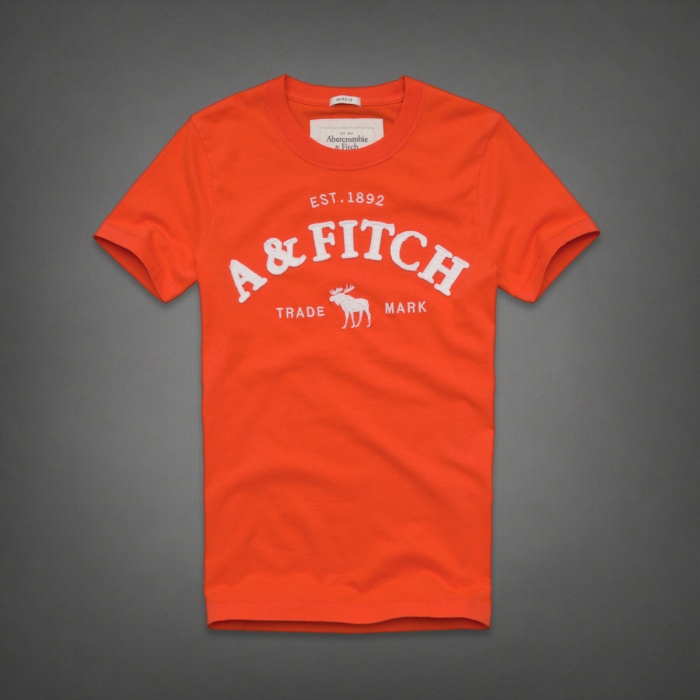 Abercrombie Fitch Hombres De Cuello Redondo Corto Remera AF5239